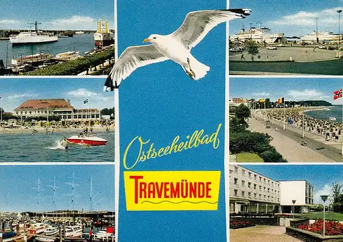 Ostseeheilbad Travemünde Mehrbildkarte gl1973 D5434