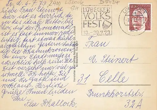 Ostseeheilbad Travemünde Mehrbildkarte gl1973 D5434