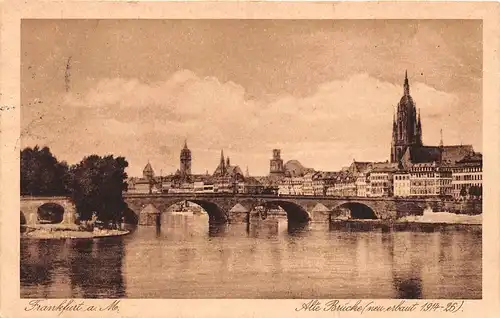 Frankfurt a. M. Alte Brücke (neu erbaut 1914-26) gl1930 151.854
