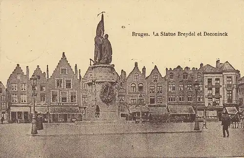 Bruges La Statue Breydel et Deconinck feldpgl1917 D1211