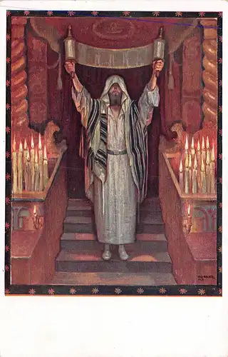 Israel: Künstlerkarte Porträt eines Juden ngl 148.834