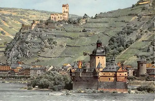 Kaub Die Pfalz und Burg Gutenfels ngl 146.333