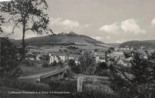 Rossbach (Wied) Panorama mit Wiedbrücke glca.1960 146.388