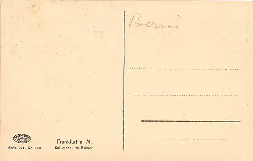 Frankfurt a. M. Kaiersaal im Römer ngl 151.932