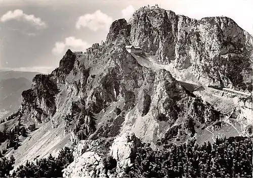 Wendelsteinmassiv mit Gipfel Hotel Kirche ngl 145.334