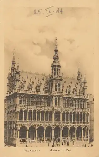 Bruxelles Maison du Roi feldpgl1914 D1212