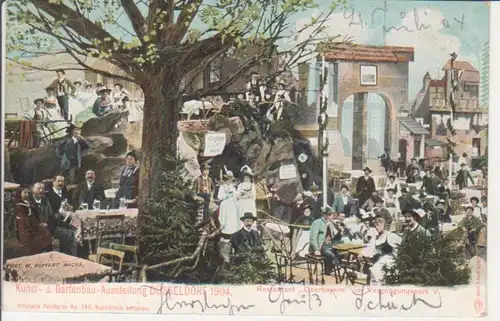 Düsseldorf Ausstellung 1904 Restaurant 'Oberbayern' gl1904 220.284