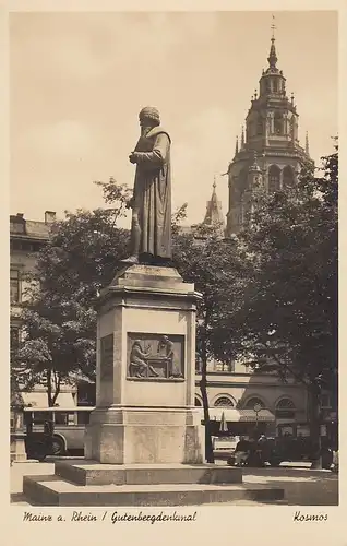 Mainz a.Rhein Gutenberg-Denkmal ngl D1276