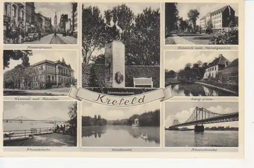 Krefeld Teilansichten Mehrbildkarte gl1958 219.962