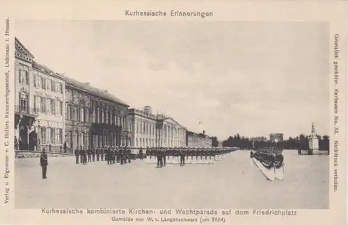 Kurhessische Erinnerungen - Parade auf dem Friedrichplatz ngl 220.544