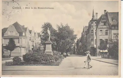 Crefeld Blick in die Bismarckstraße gl1911 219.972