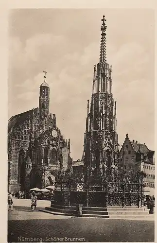 Nürnberg Der Schöne Brunnen ngl D1326