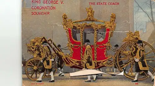 England Adel: King George V. Coronation Souvenir The State Coach ngl 147.034