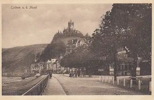 Cochem a.d.Mosel Blick auf die Reichsburg ngl D1272