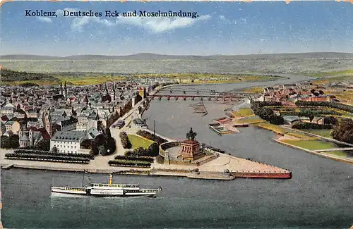 Koblenz Deutsches Eck und Moselmündung ngl 146.118