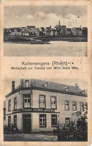 Kaltenengers (Rhein) Wirtschaft zur Traube Panorama gl1937 146.137