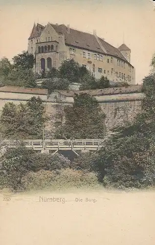 Nürnberg Die Burg Um 1900 ngl D3536