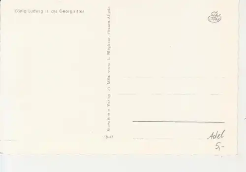 König Ludwig II. als Georgiritter ngl 221.430