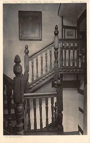 England: Hall-I'TH'-Wood Museum Bolton Staircase ngl 147.143