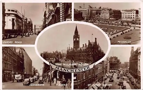 England: Manchester Teilansichten Mehrbildkarte gl1952 147.254