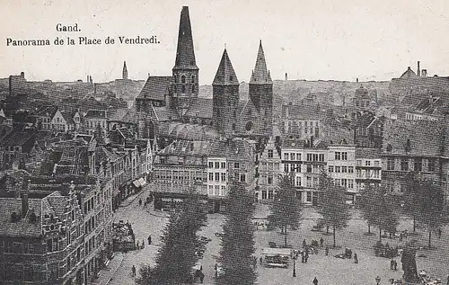 Gand Panorama de la Place de Vendredi feldpgl1915 D1304