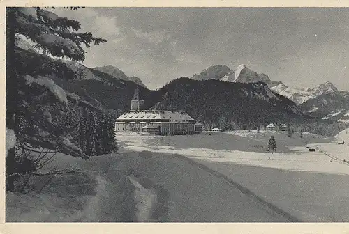 Schloß Elmau im Winter gl1932 D1130