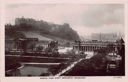 Schottland: Edinburgh - Castle from Scott Monument gl1927 146.891