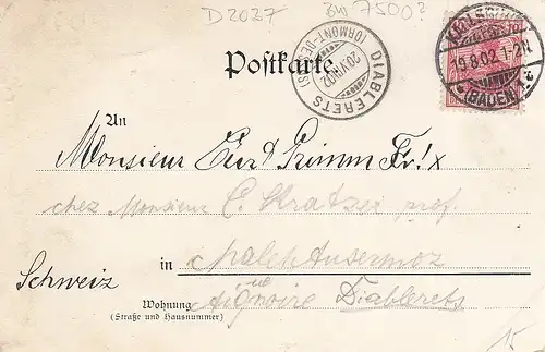 Villa in Karlsruhe (?) gl1902 D2037