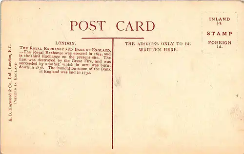 England: London The Royal Exchange and Bank of England ngl 147.517