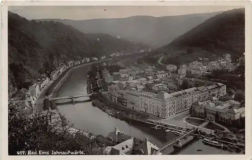 Bad Ems Panorama lahnaufwärts gl1935 146.278