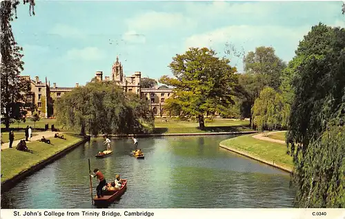 England: Cambridge - St. John's College from Trinity Bridge gl1979 146.688