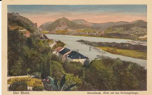 Rolandseck a.Rhein mit Siebengebirge feldpgl1915 D1491