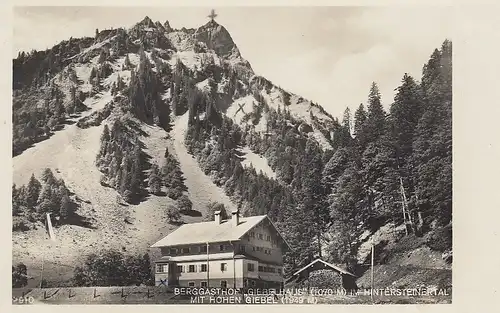 Berggasthof Giebel-Haus im Hintersteiner Tal mit Hohem Giebel ngl D1134