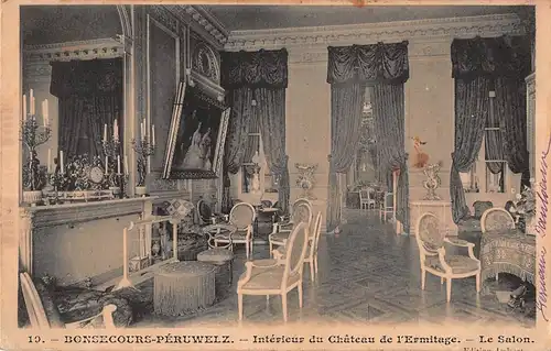 Bonsecours-Péruwelz Intérieur du Chateau de l'Eremitage Le Salon gl1900? 149.460