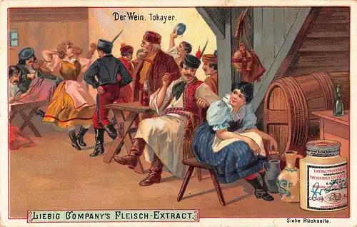 Tokayer Werbekarte Ungar. Tänzer Liebig Company's Fleisch-Extrakt ngl 149.900