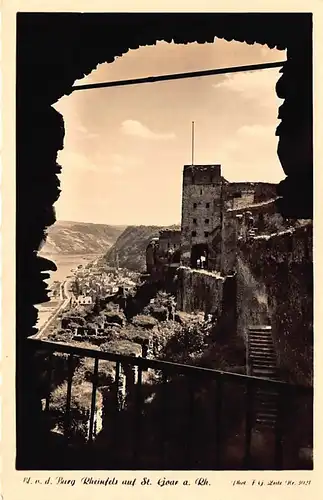 St. Goar Panorama von Burg Rheinfels aus gl1953 146.205
