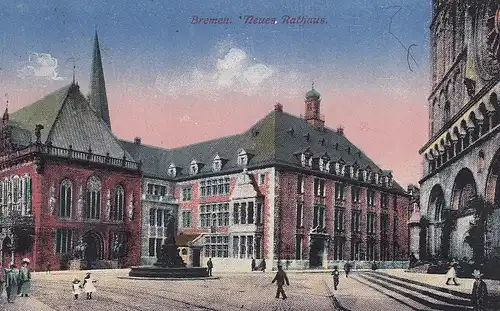 Bremen Neues Rathaus feldpgl1918 D1384