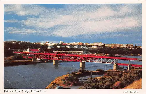 England: East London Rail and Road Bridge Buffalo River ngl 147.289