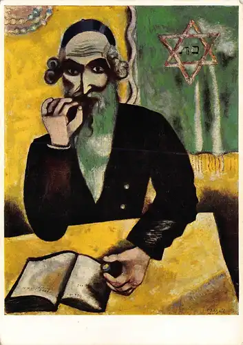 Marc Chagall - Rabbiner Künstlerkarte ngl 148.792