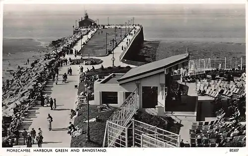 England: Morecambe - Harbour Green and Bandstand gl1955 146.754