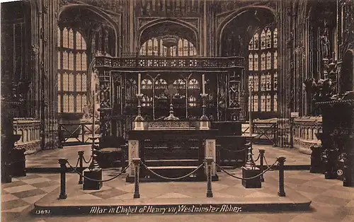 England: London Westminster Abbey Altar in Chapel of Henry VII ngl 147.314