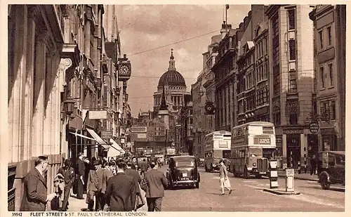 England: London Fleet Street and St. Paul's Cathedral ngl 147.369