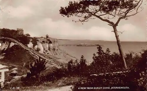 England: Bournemouth - View from Durley Chine gl1958 146.618