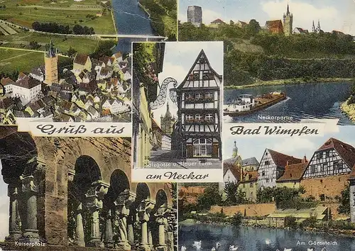 Gruß aus Bad Wimpfen am Neckar Mehrbildkarte gl1963 D1243