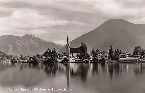 Rottach-Egern mit Wallberg u. Bodenschneid ngl D6635