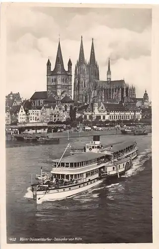 Köln - Düsseldorfer Dampfer vor Köln gl1942 151.271