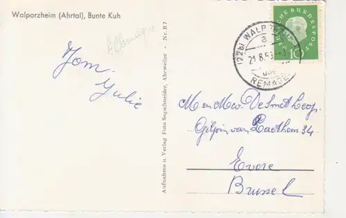 Walporzheim (Ahrtal) Bunte Kuh gl1958 219.448