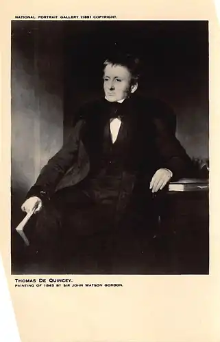 England: National Portrait Gallery (189) Thomas de Quincey ngl 147.080