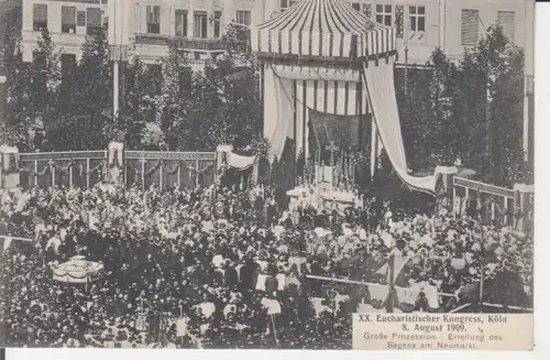 Köln - Eucharistischer Kongress 1909, Prozession ngl 220.302