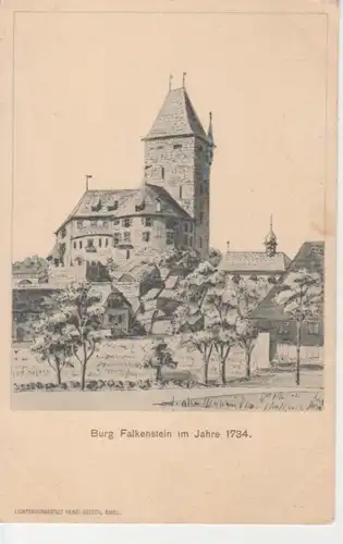 Burg Falkenstein im Elsass im Jahre 1734 ngl 218.293